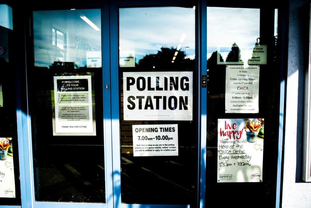 Polling Station in England