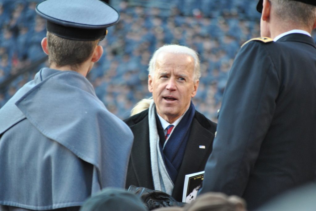 Biden talking to U.S. Navy