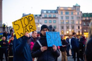 Protests against Ukraine crisis and Putin