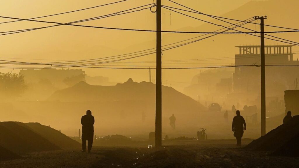 Wide shot image of landscape in Kabul, Afghanistan.