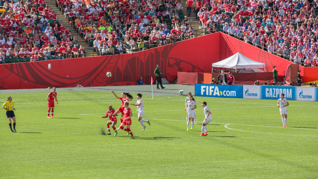 Canada vs China match at the 2015 FIFA Women's World Cup in Edmonton.