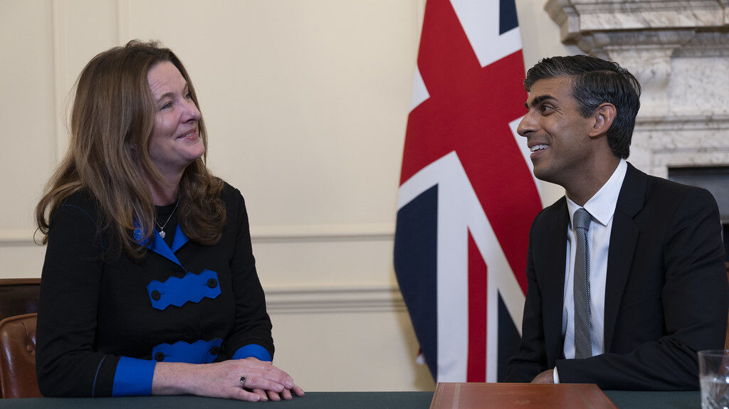 Prime Minister Rishi Sunak meets Secretary of State for Education Gillian Keegan. [RAAC crisis]