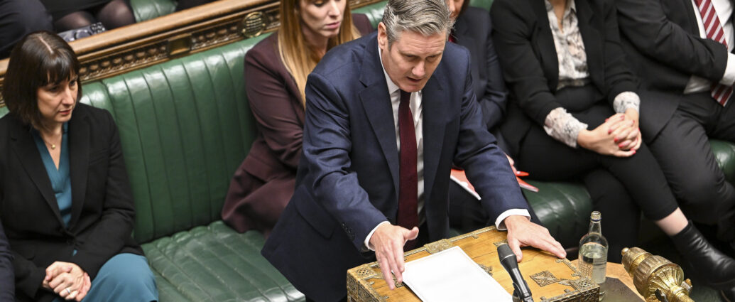 Keir Starmer speaking at PMQ's 18/10/23