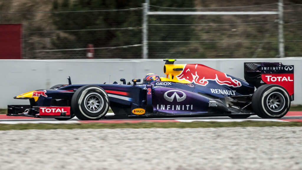 Image shows a Formula 1 car.