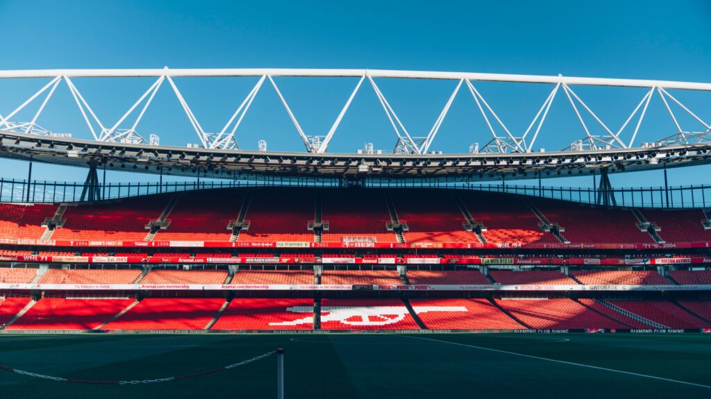 Arsenal's home stadium, 'The Emirates'.