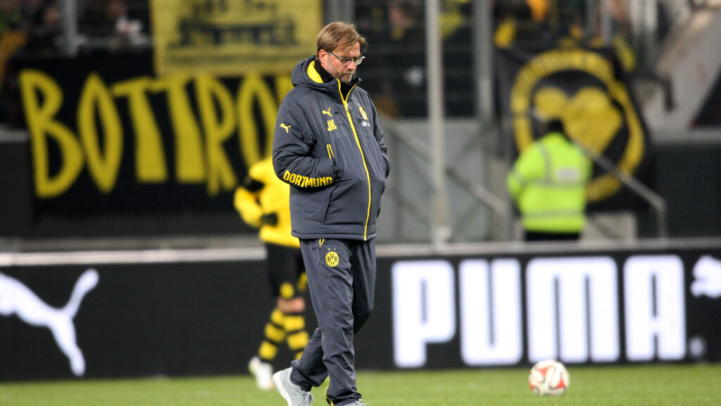 Jurgen Klopp on the pitch