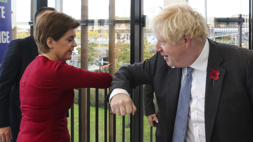 Image of Boris Johnson and Nicola Sturgeon.