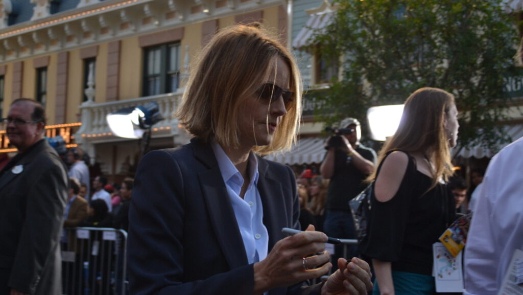 Jodie Foster at a premiere