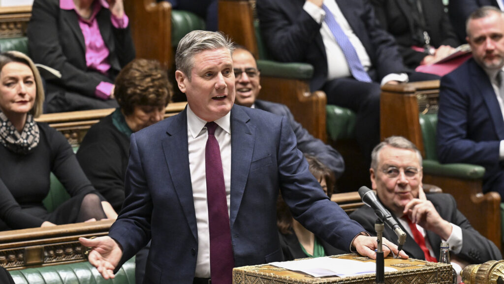 Image of Keir Starmer at the House of Commons.