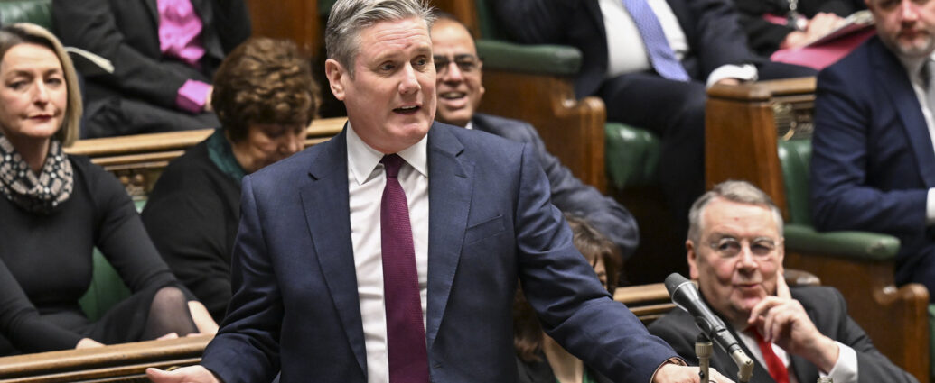 Image of Keir Starmer at the House of Commons.