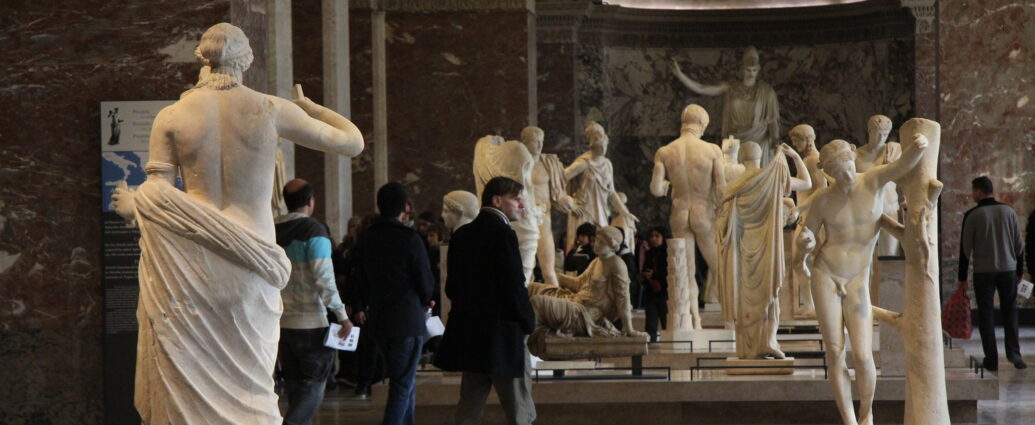 Interior of the Louvre, Paris.