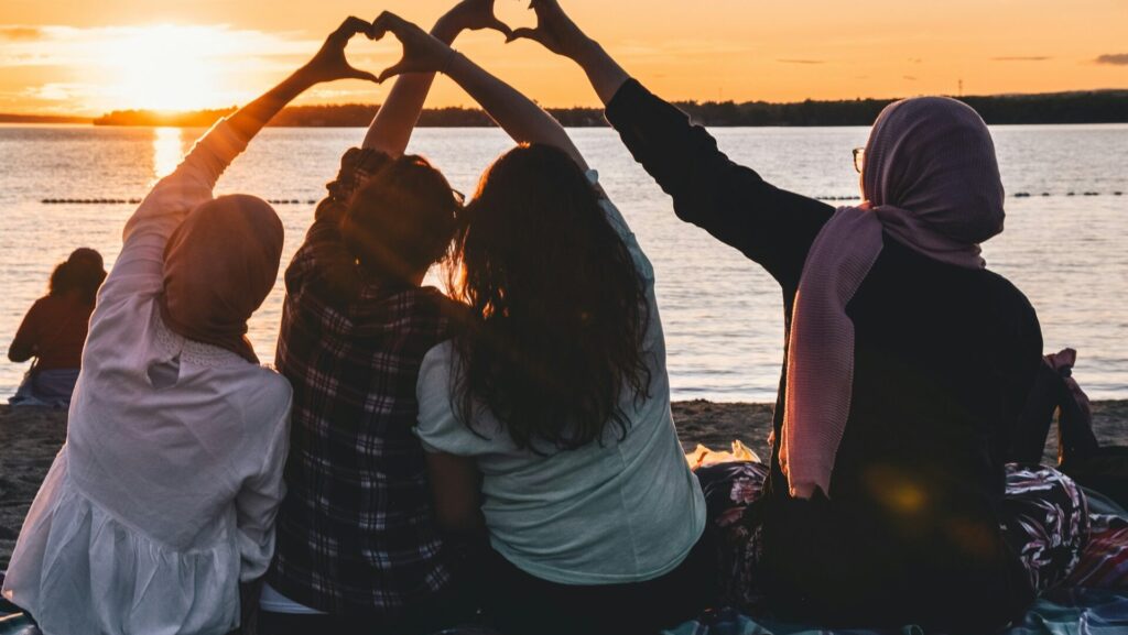 A group of female friends