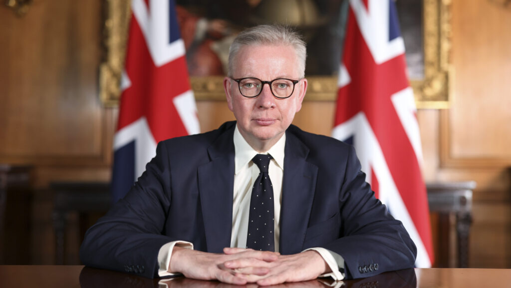 Image of Michael Gove in UK parliament.