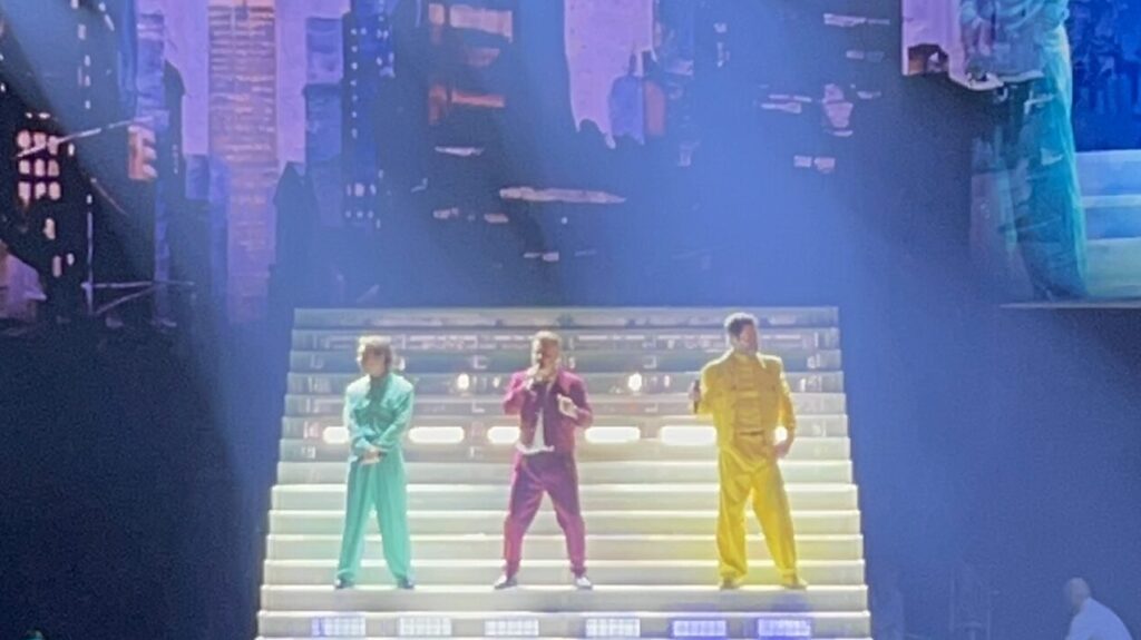 a photo of take that performing during the this life tour Photo credit:Chloe Reynolds