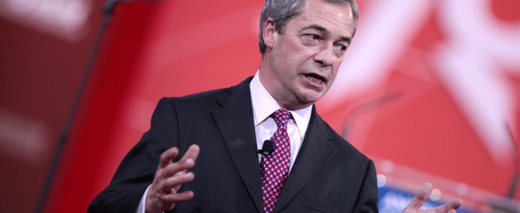 Nigel Farage speaks at a conference. Will the new Reform UK leader make any difference for the residents of Clacton?