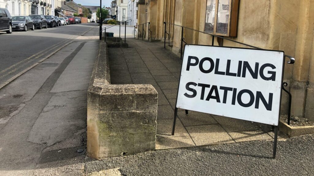 A polling station is signposted. When young voters head to the polls this year, might they be faced with barriers to voting that older voters may not.