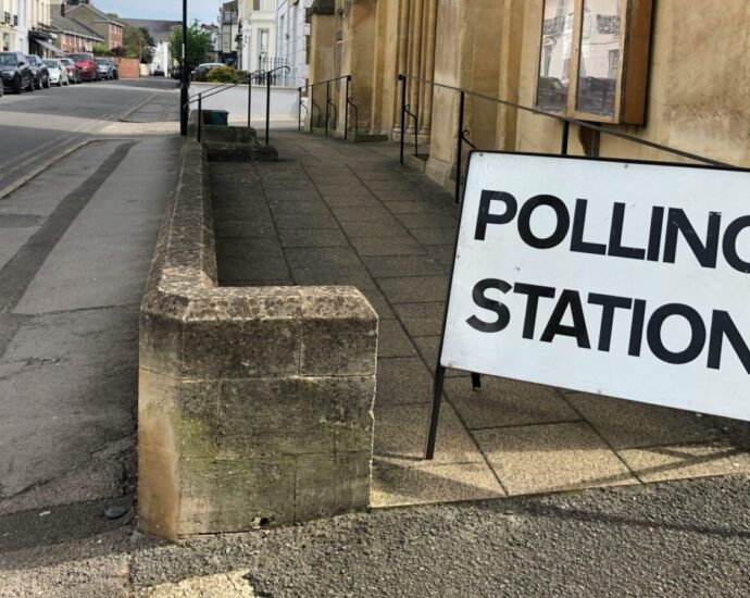 A polling station is signposted. When young voters head to the polls this year, might they be faced with barriers to voting that older voters may not.