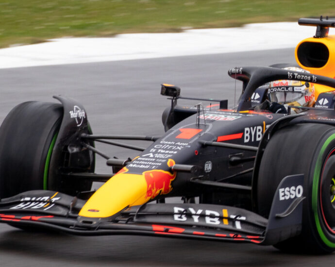 max verstappen's red bull car