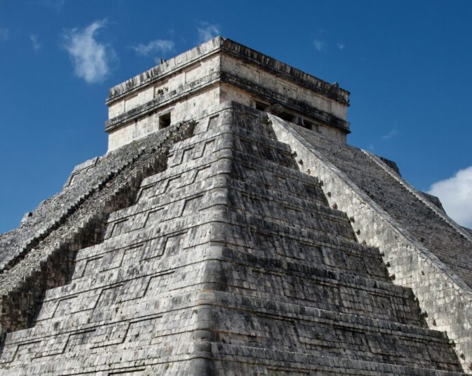 Photo of the pyramid of Chichen Itza in Mexico where Alejandro Martínez worked.