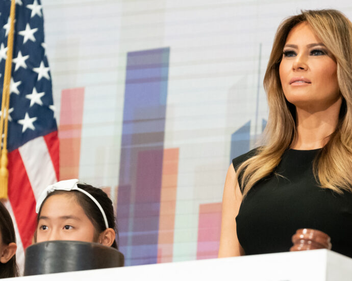 Melania Trump at the New York Stock Exchange