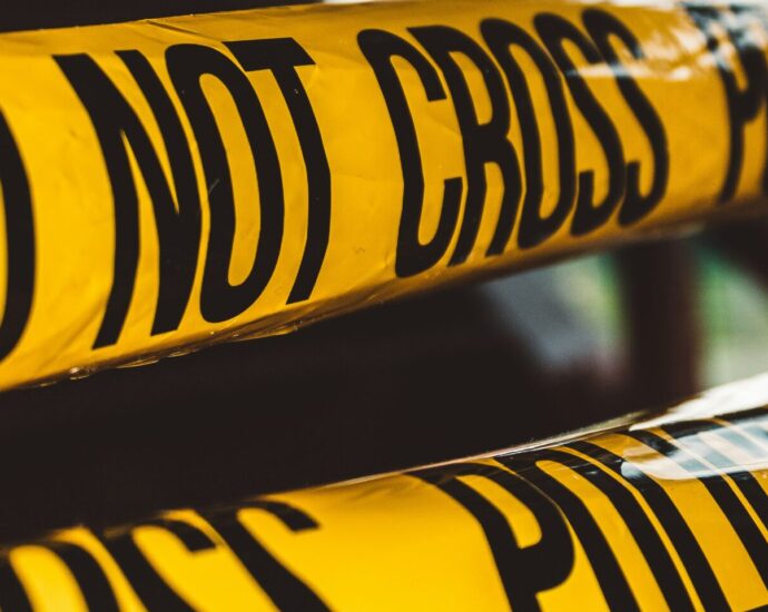 Yellow and Black crime tape