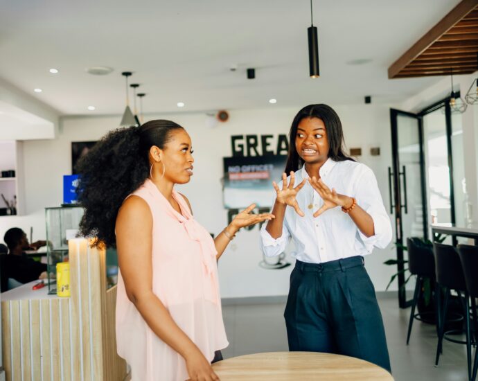Accent bias could be at play with two women talking to each other